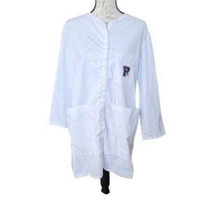 Unisex Size Small White Lab Coat